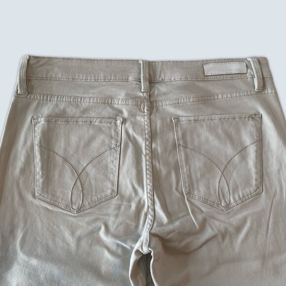 Calvin Klein White/Light Grey Jeans Size 10 - Picture 4 of 6